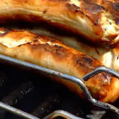 Saftige Bratwürste auf dem Grill, bereit für leckere Bratwurst Rezepte.