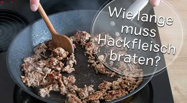 Gebratenes Hackfleisch in einer Pfanne, bereit für die nächste Mahlzeit.