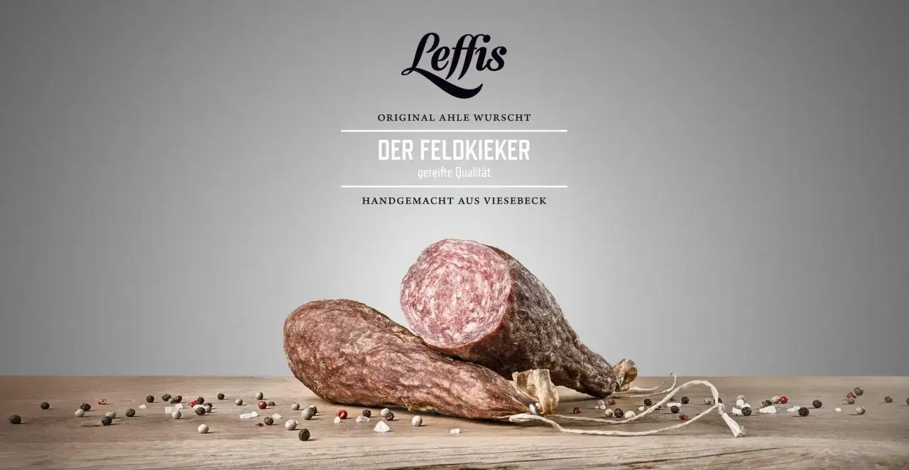 Leffis Original Ahle Wurscht: Der Feldkieker, gereifte Qualität, handgemacht aus Viesebeck.