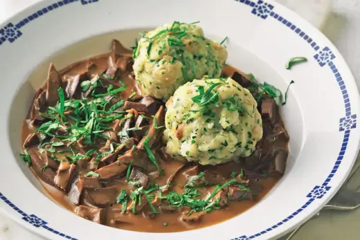 Saures Lüngerl klassisch zubereiten mit Semmelknödel