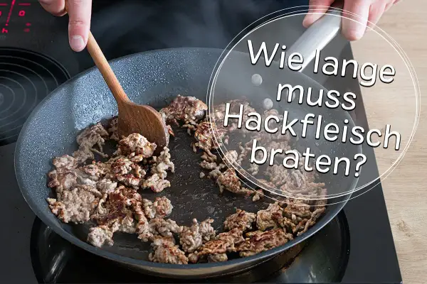 Gebratenes Hackfleisch in einer Pfanne, bereit für die nächste Mahlzeit.